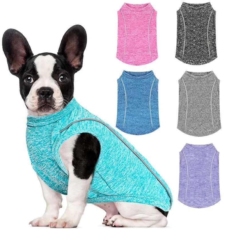 Pet Dog Shirt Quick Dry Dog T-Shirt Chihuahua Breathable Thin Sun Protection Dog Shirt Puppy Outdoor Clothes Summer Pet Supplies