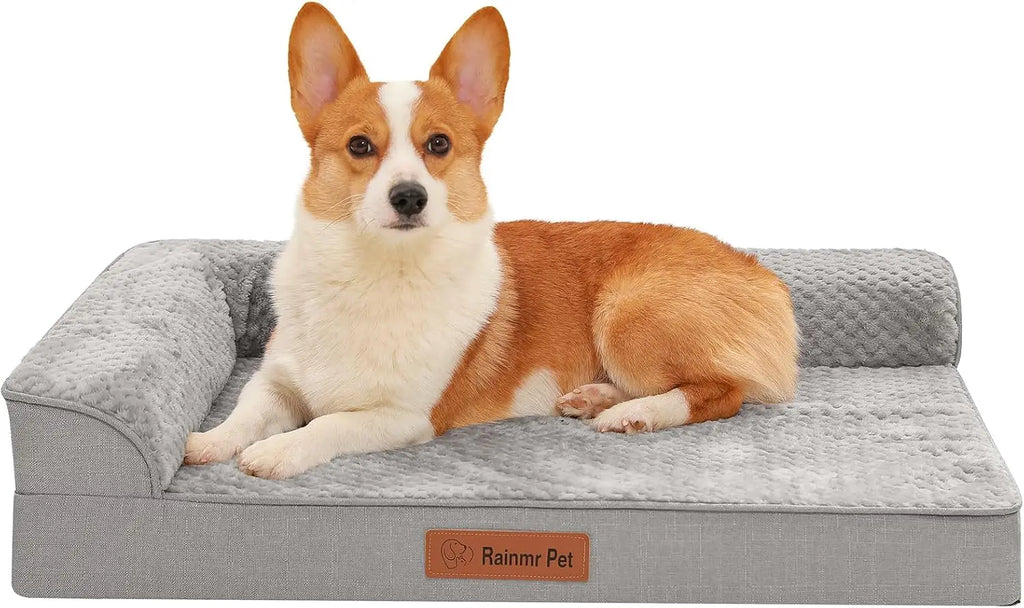 Orthopedic Dog Bed With Memory Foam Waterproof Nonslip Washable Cover