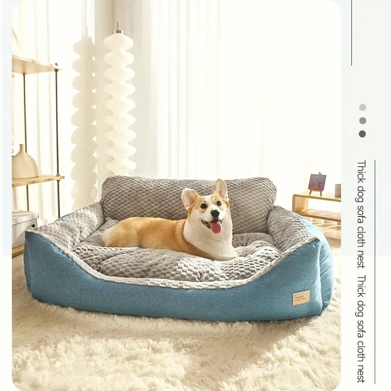 BOFNLCN Dog Bed Sofa Double Filling Washable Breathable