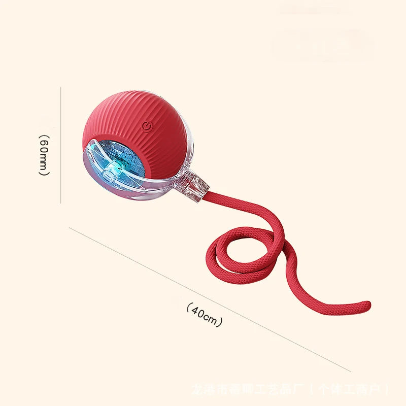 Interactive Cat Ball Toy Auto Rolling Teaser Sensor Kitten Rechargeable