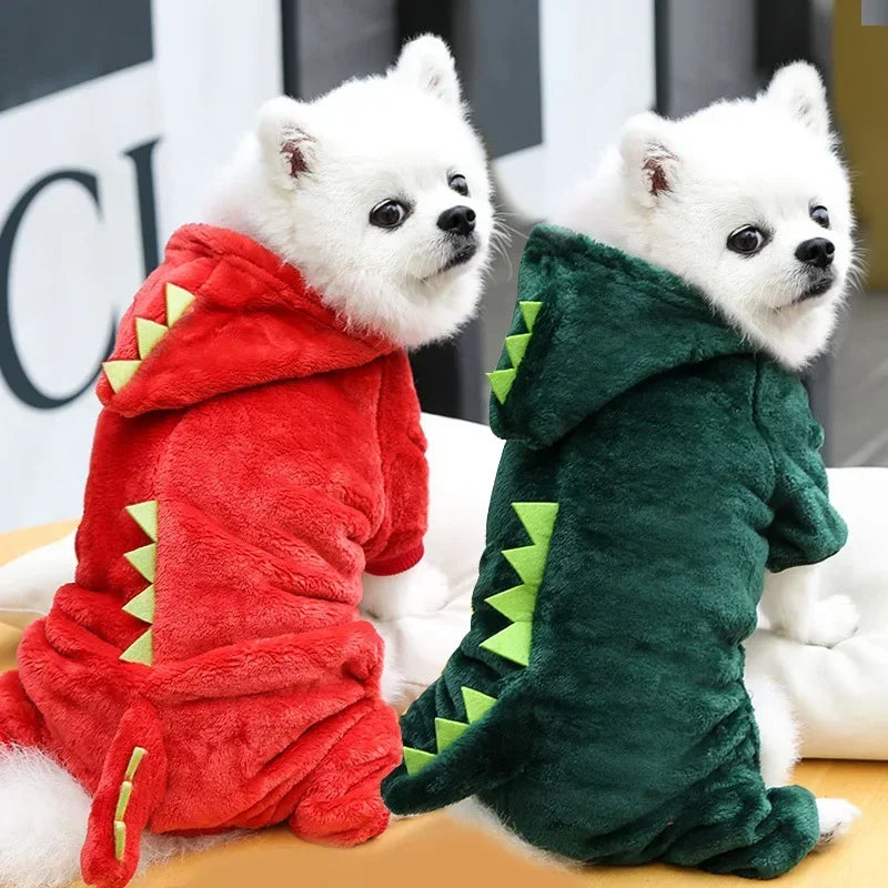 Wangmeow Fleece Dog Jacket Warm Winter Jumpsuits Pet Pajamas Clothing