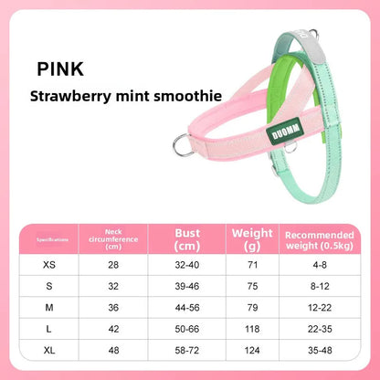 Dog Leash Pet Saddle Harness Explosion-proof Shiba Inu Bichon Frize Puppy Harness Outdoor Pet Supplies Dog Collar Cat Collar