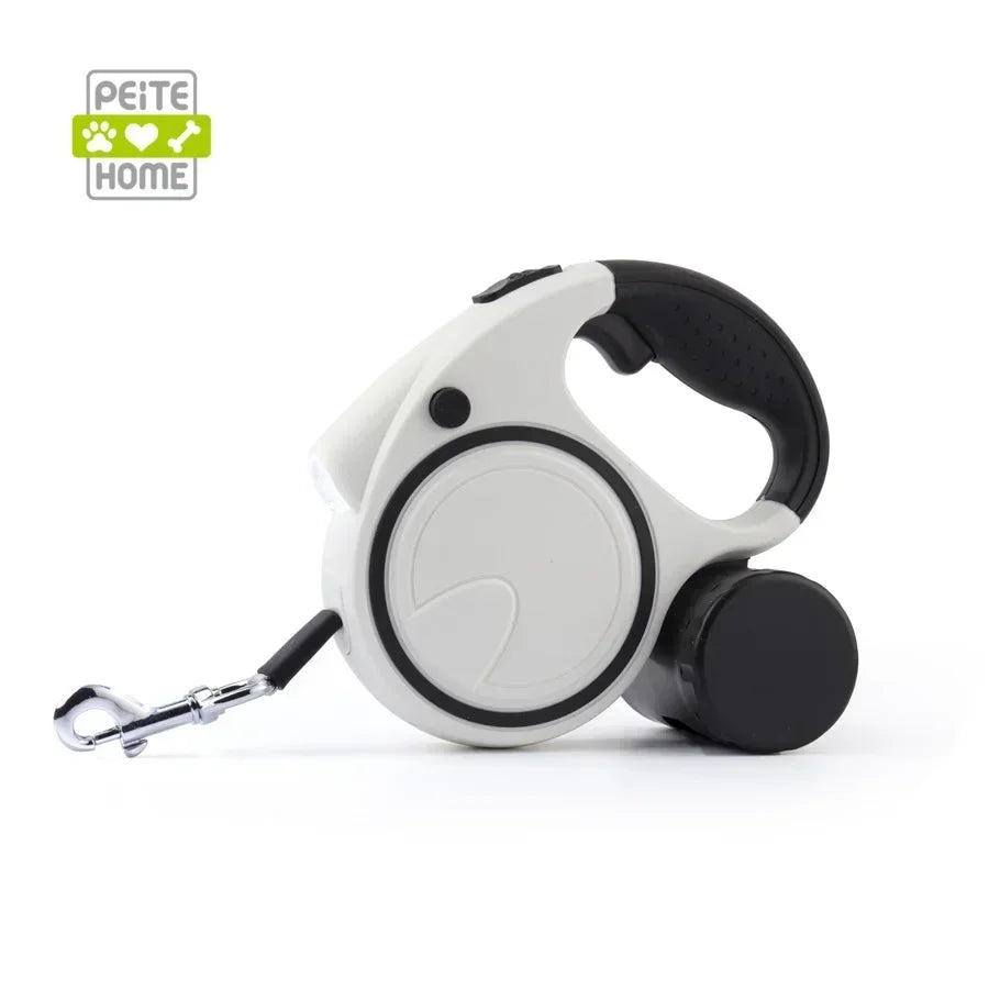 Retractable Led Dog Leash With Reflective Durable Dispenser