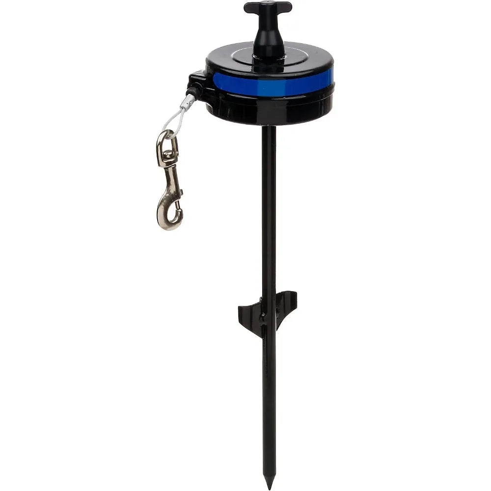 YTYIN Bracket Mount and Stake Retractable Dog Leash Tie Out