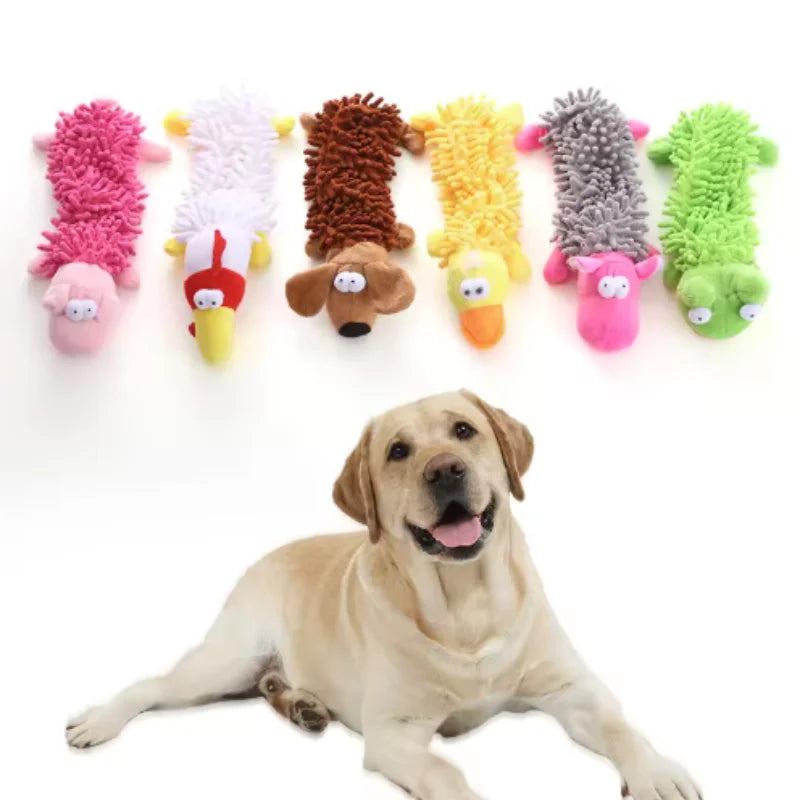 Durable Plush Dog Toy For Small Breeds Squeaky Chew Toy