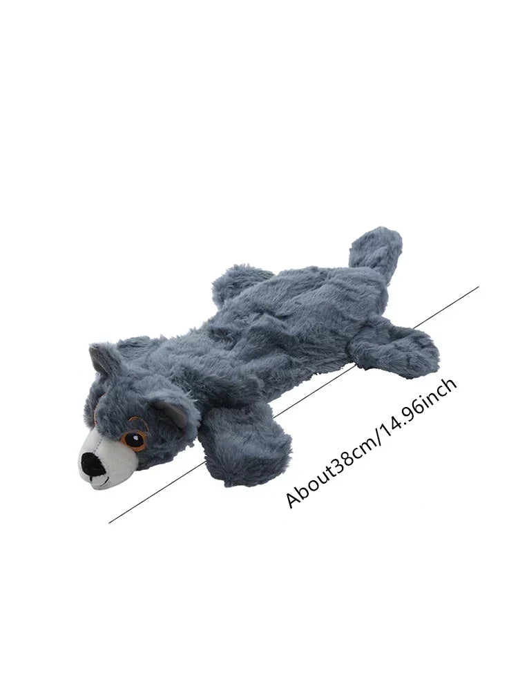 Plush fur shell dog toy Bite resistant vocal pet products Grinding teeth cleaning educational doll