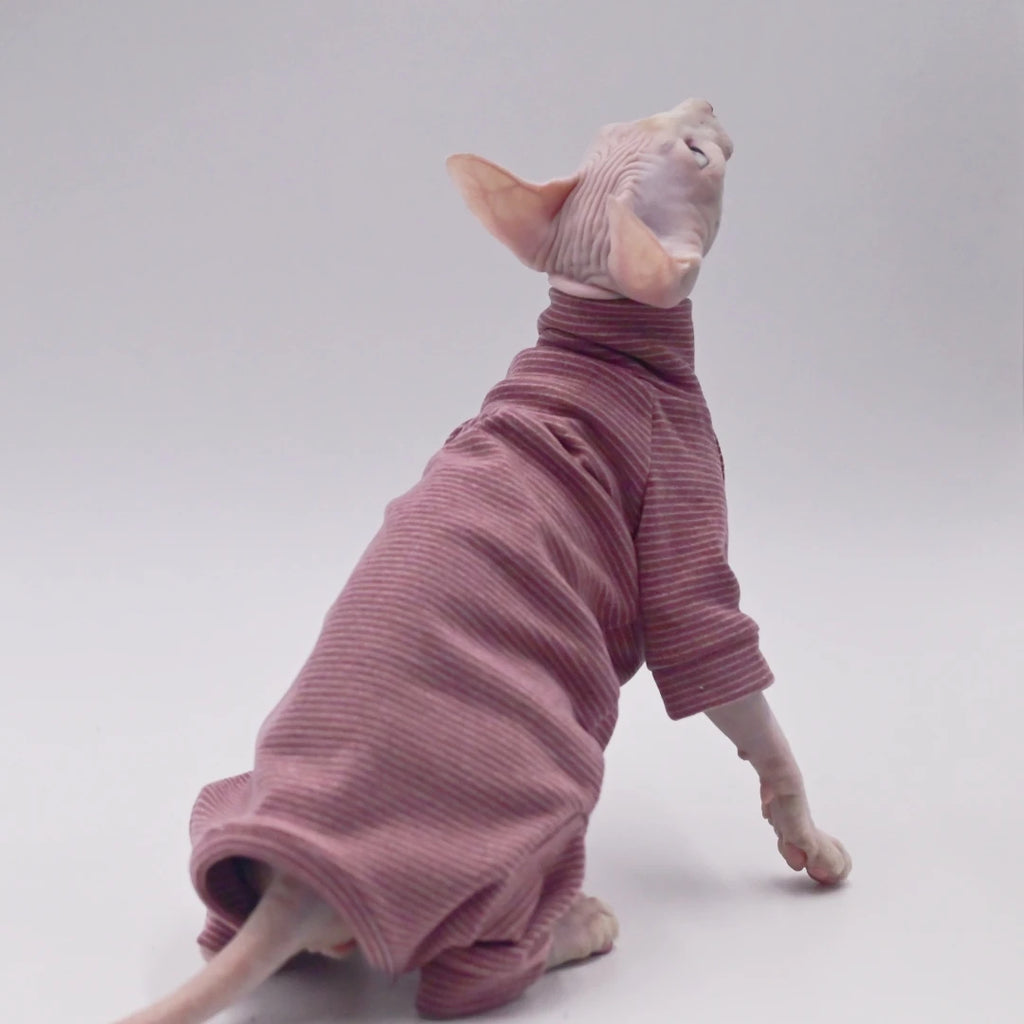 Duomasumi Hairless Cat Hoodie Four Legged Warm Soft For Sphynx