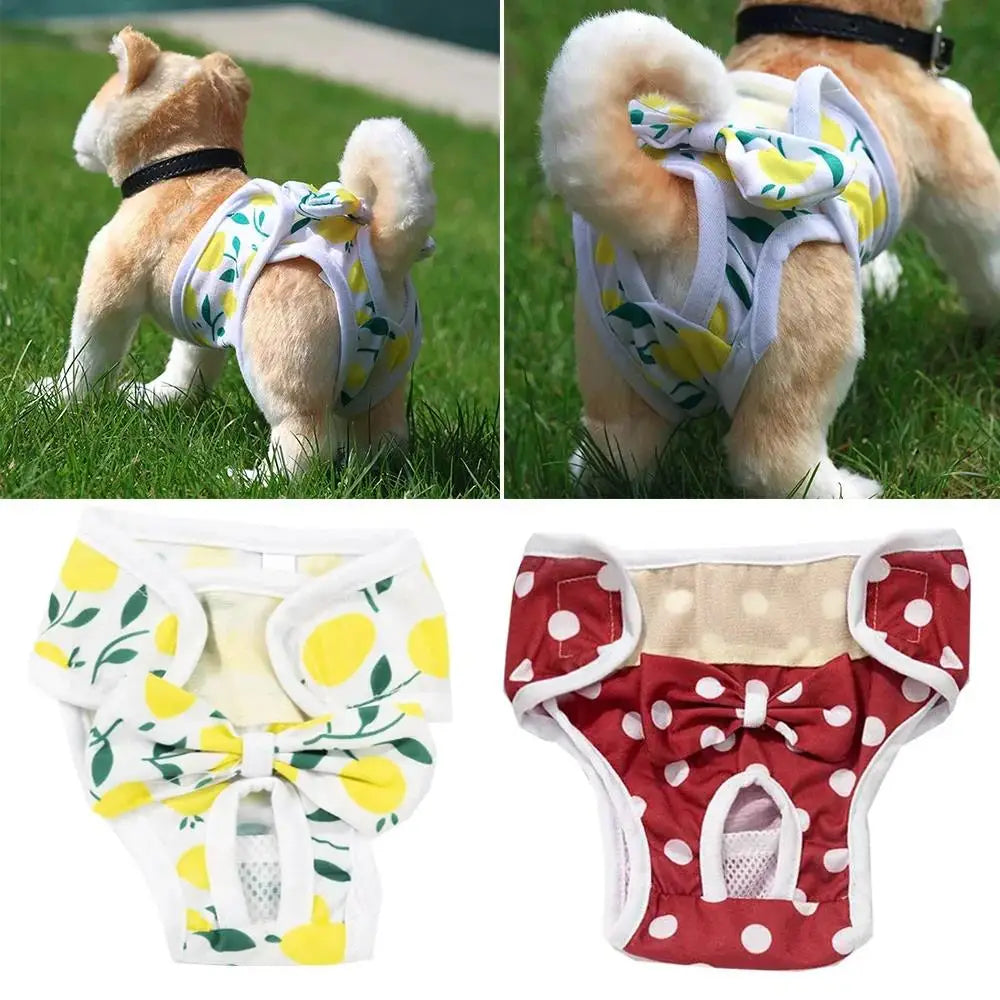 NONECN Dog Diapers Physiological Pant Washable Pet Underwear