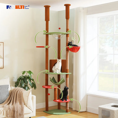 PAWZ Road Multi Level Tall Cat Tree For Indoor Cats