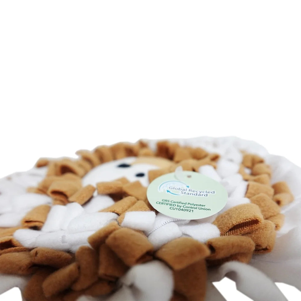 Wildlife Snuffle Fox Mat 10inch Dog Toy Chew Treat Dispenser Non-Slip Polyester Durable Fun Feeding Mat Dogs