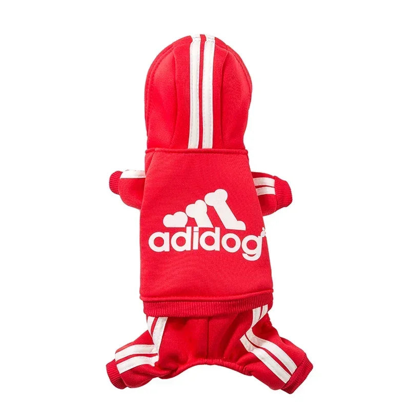 Cozy Dog Jumpsuit With Warm Hoodie Sweatshirt For Dogs