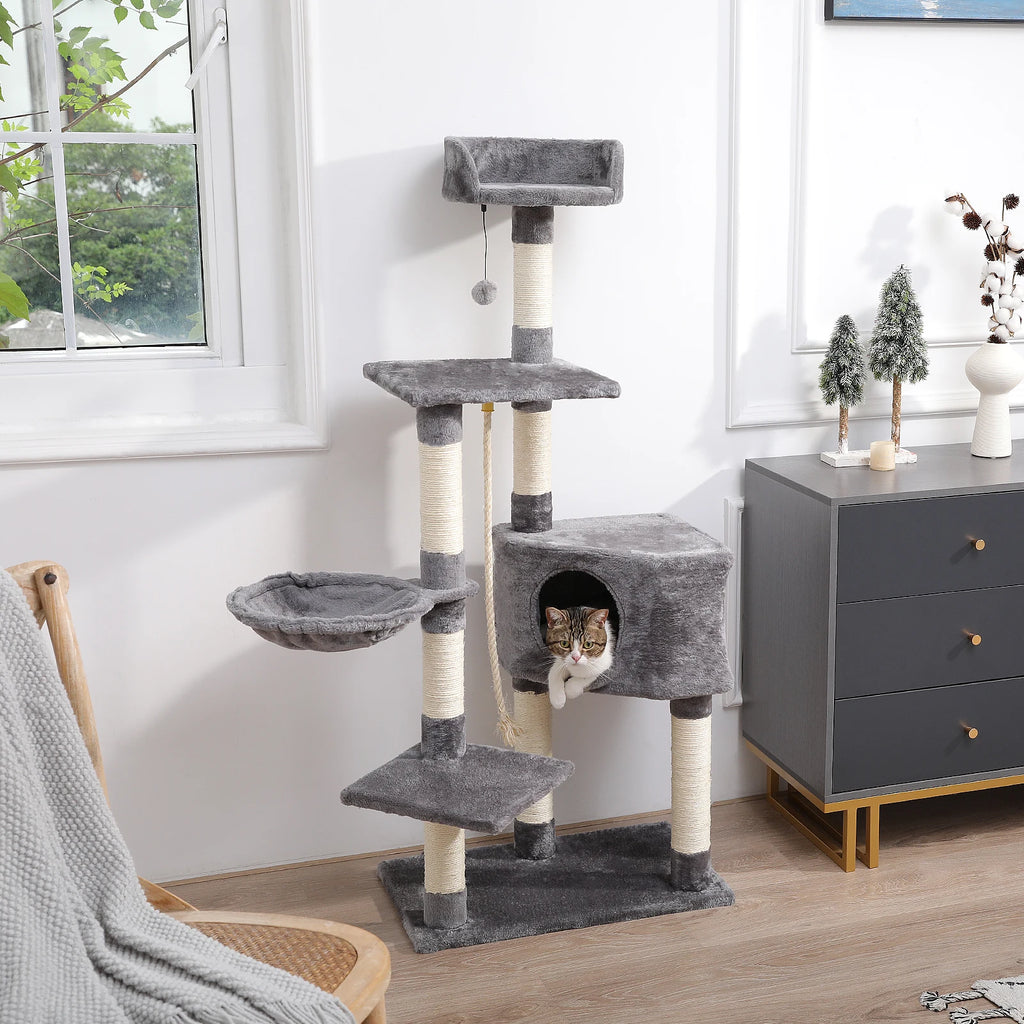 Multi Level Cat Tree Tower With Scratching Post Condo