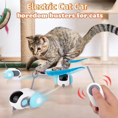 Automatic Rolling Remote Control Cat Toy For Interactive Play