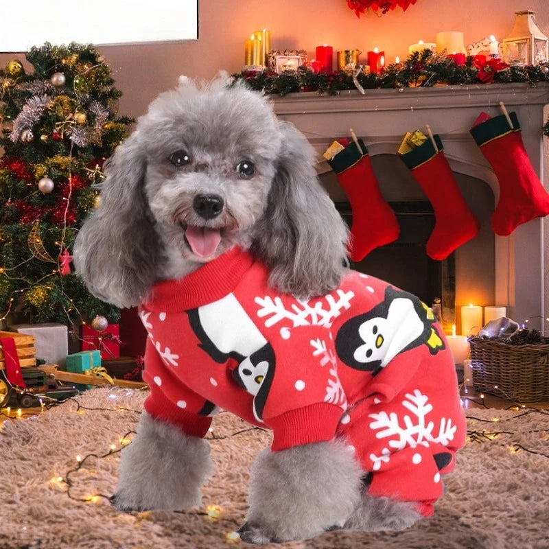 Pet Harmony Supplies Christmas Dog Costume Reindeer Santa