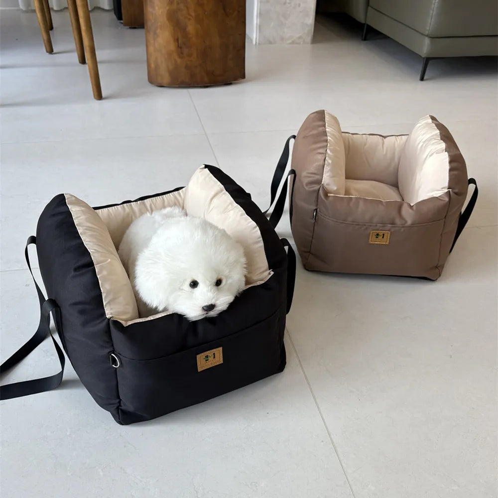 Dog Car Seat With Safety Belt Four Season Universal Cushion