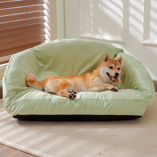 Guangdong AllSeasonPetSofaBed RemovableWashableCover AntiSlipBottom ForCats WideSleepingArea DurableCushionedComfort