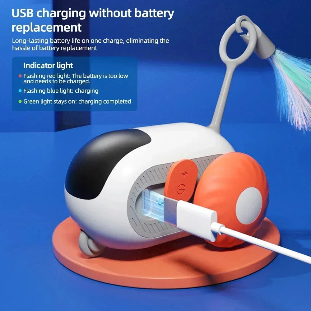 Automatic Rolling Remote Control Cat Toy For Interactive Play