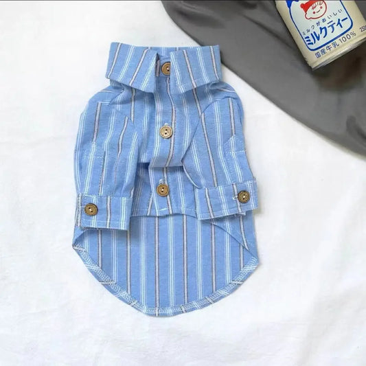 Thin Striped Pet Shirt For Cats And Small Dogs Collection