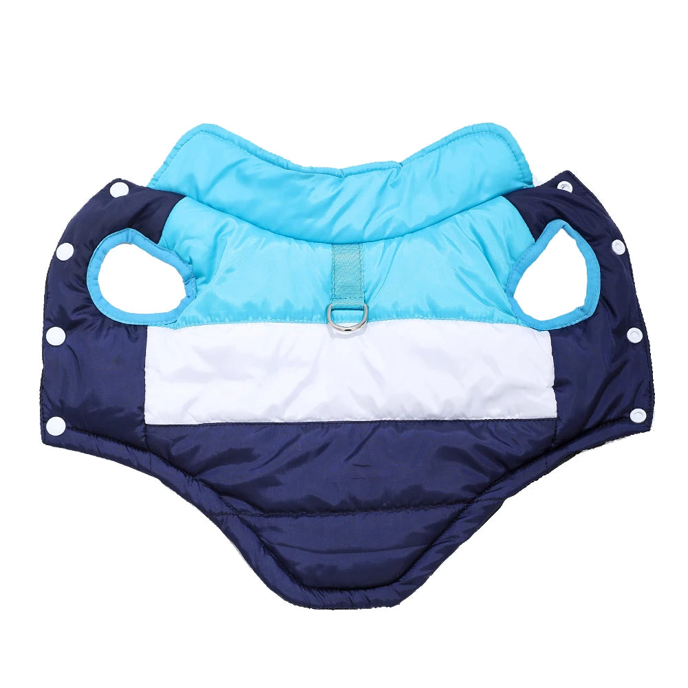Winter Windproof Dog Coat With D-Ring Waterproof Pet Apparel