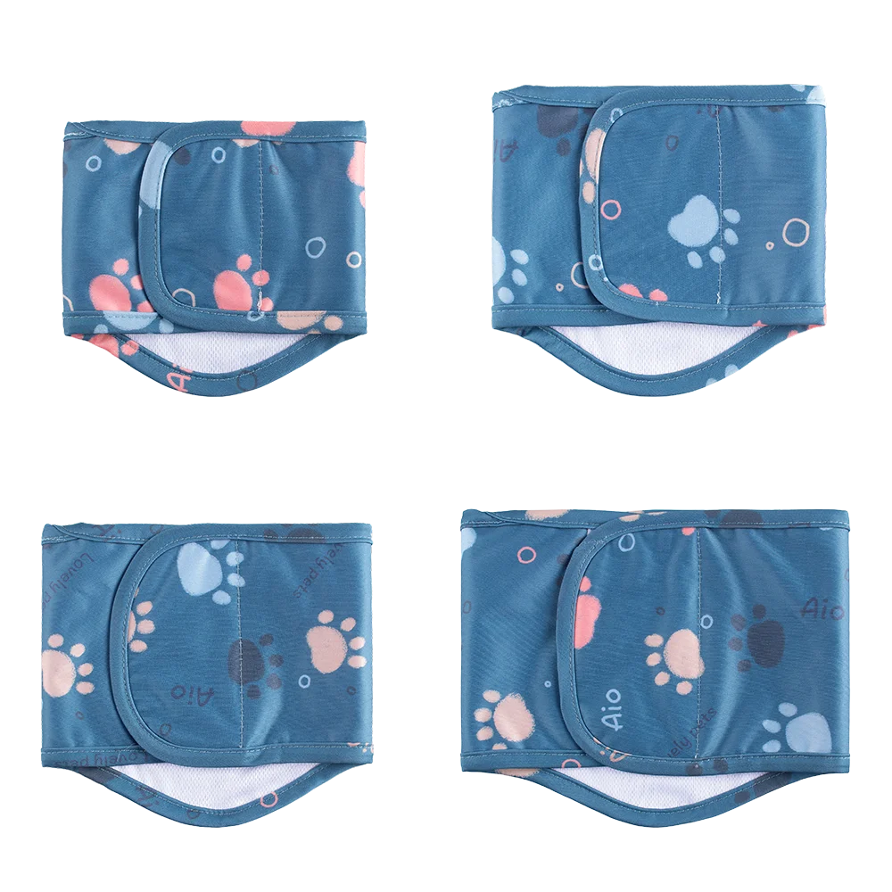 Adjustable Cartoon Animals Pet Dog Diapers Washable Males Absorbent for Dog Reusable Pet Panties Shorts Physiological Pants