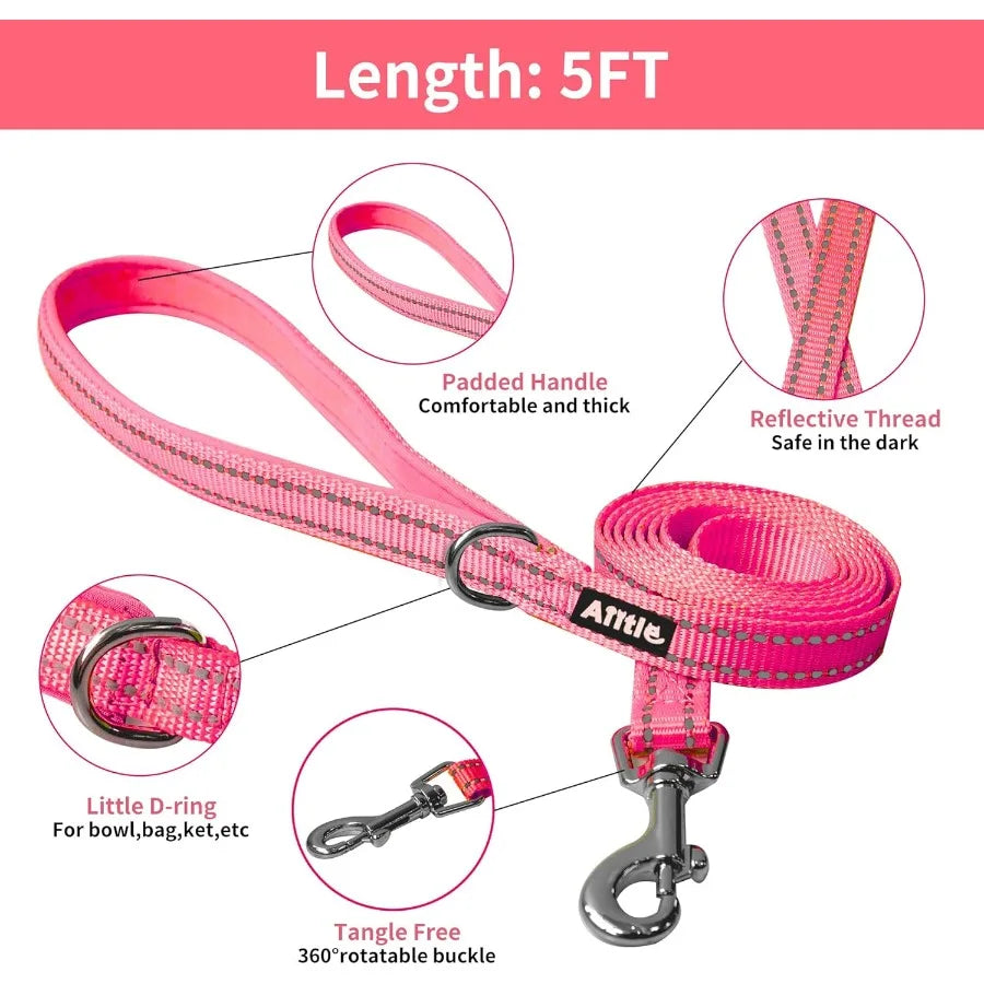 High Concerned Step In Dog Harness And Leash Set Weatherproof