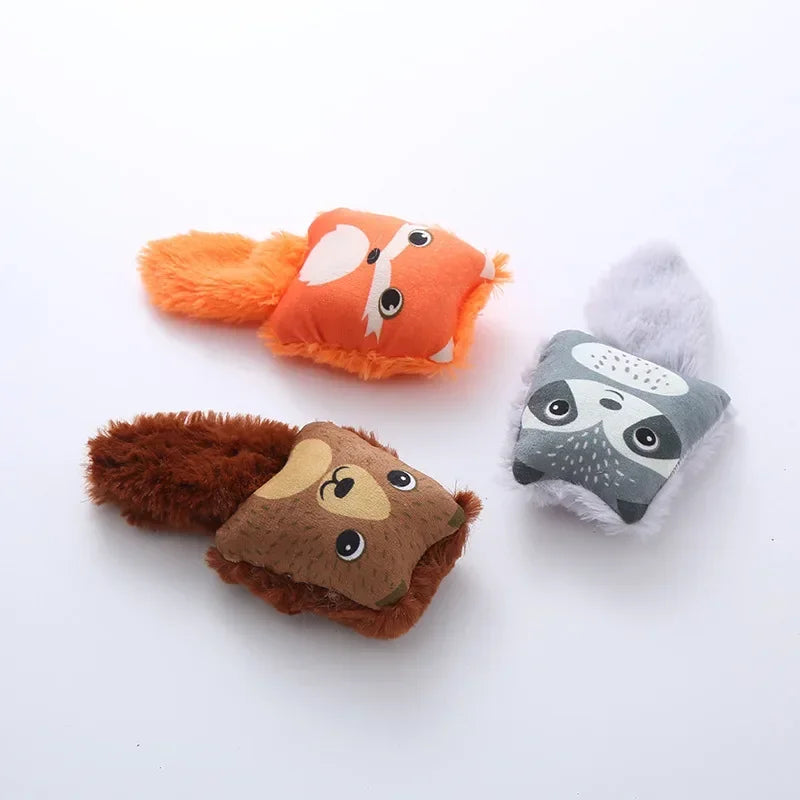 Guangdong Cartoon Fox Cat Toy Raccoon Squirrel Catnip Mint Plush