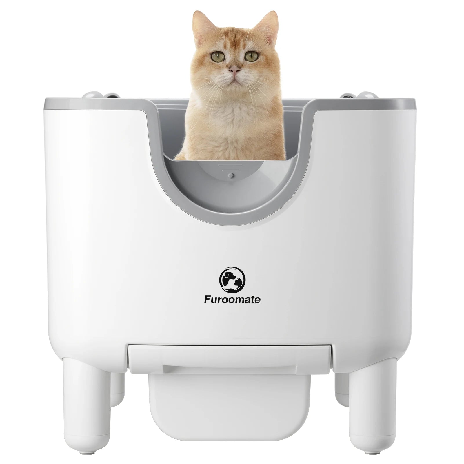 Furoomate F6 Self Cleaning Litter Box Open Top Cat Auto