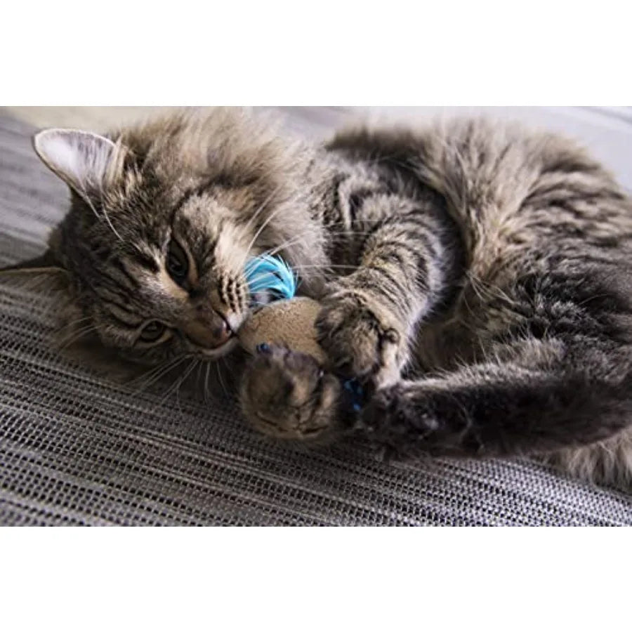 2 Count Mouse Mates Plush Catnip Cat Toys For Cats