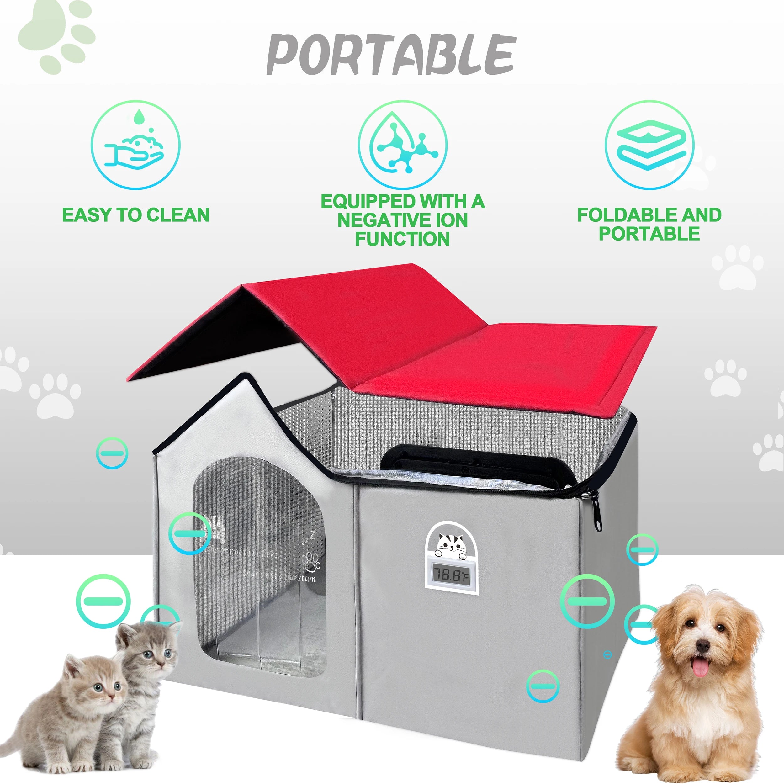 CN Guangdong Smart Pet AC House With Auto Climate Control For Dogs And Cats Energy Efficient Quiet