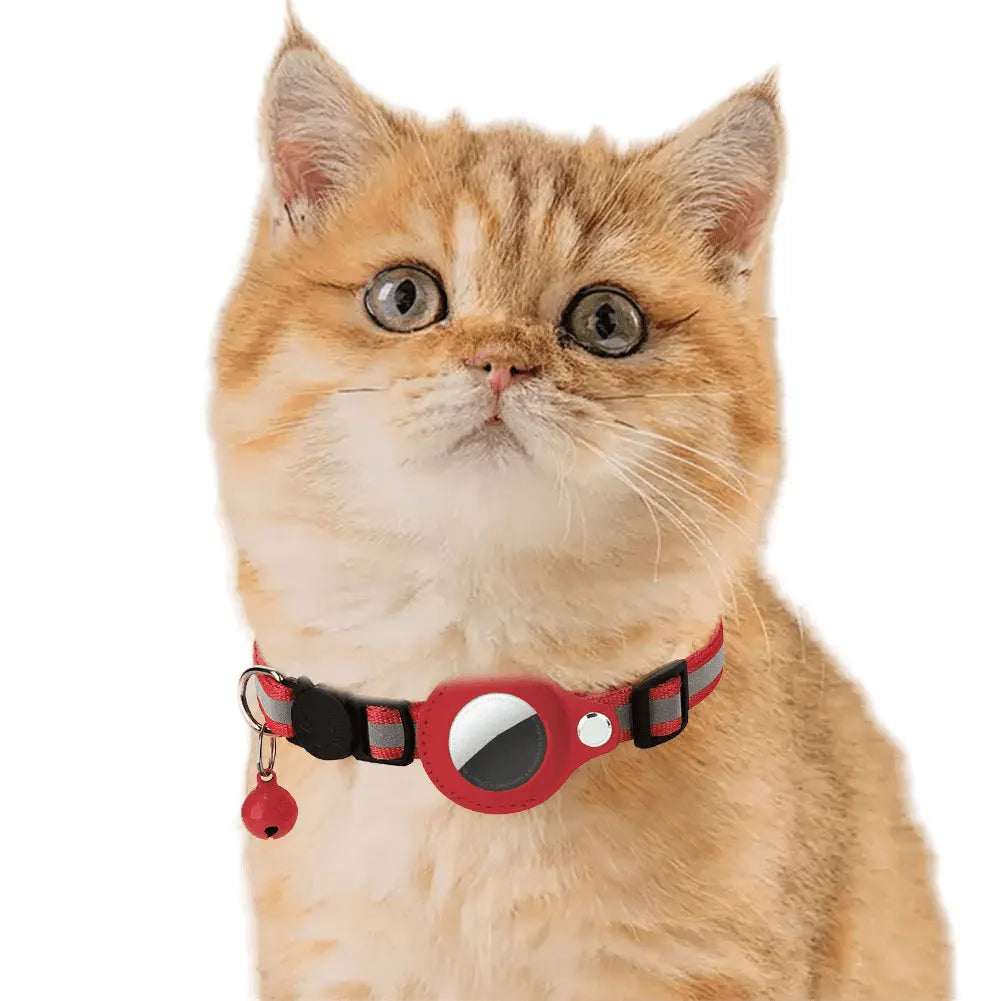 Alloet Apple AirTag Cat Collar Reflective GPS Tracker Holder