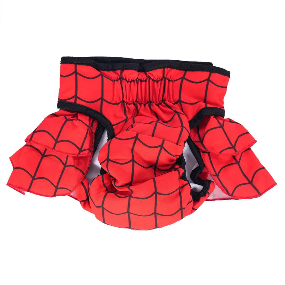 Reusable Female Dog Diapers Washable Premium Doggie Diaper for Girls Dogs Highly Absorbent Dog Shorts for Pet Heat Incontinence