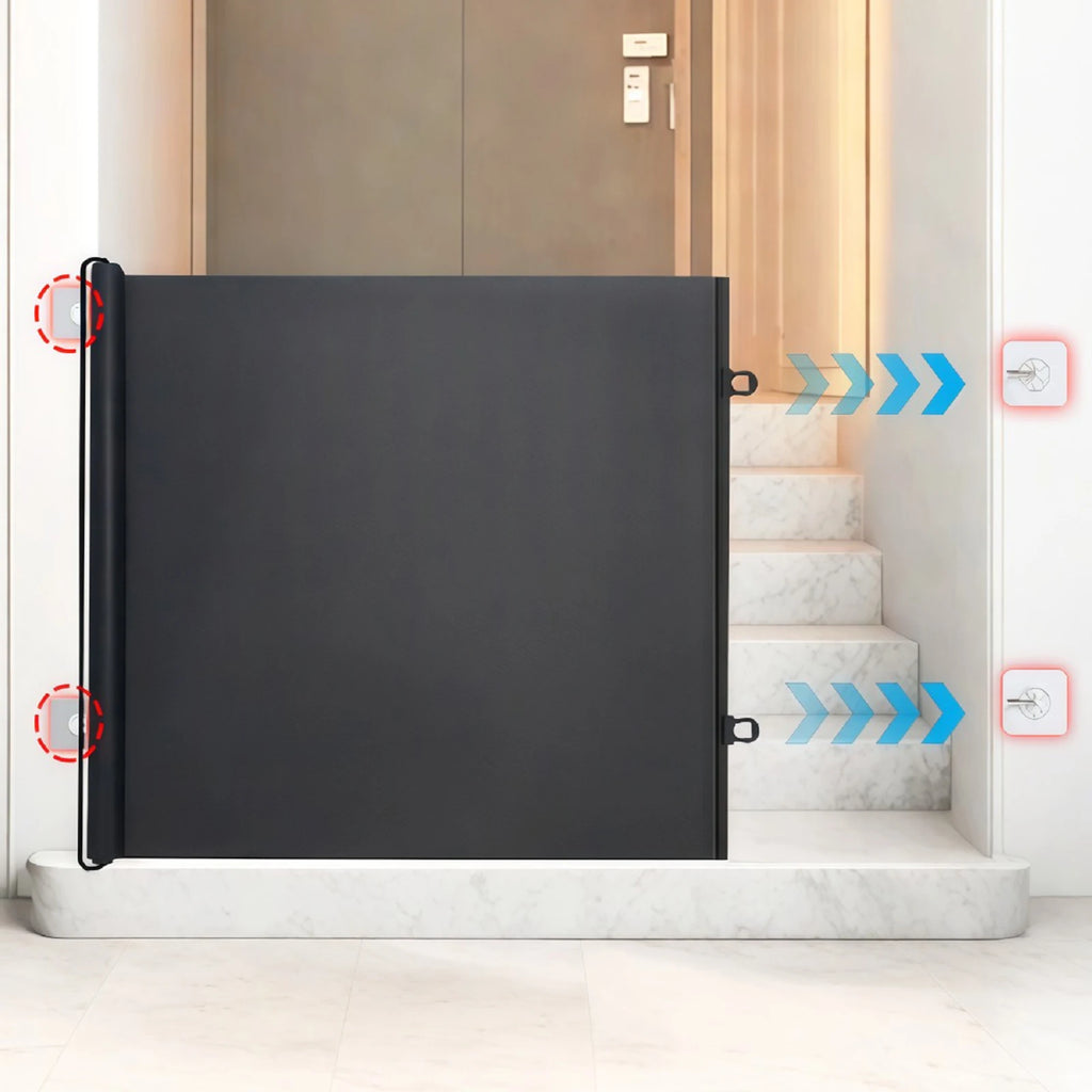 Expandable Automatic Dog Fence Gate Mesh Anti Jump Barrier Pets