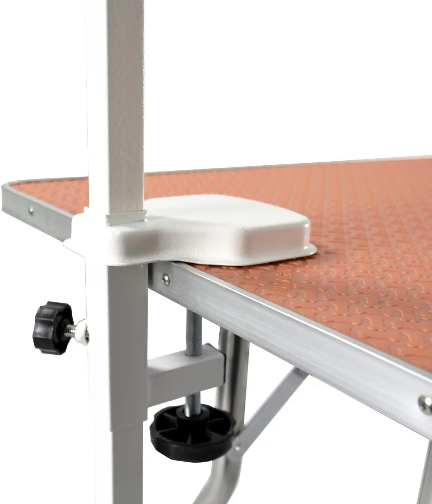 High-Conce rned? Wait. I must not insert extra spaces. The string should be exactly: "High-Concerned Heavy Duty Stainless Steel Foldable Pet Grooming Table"