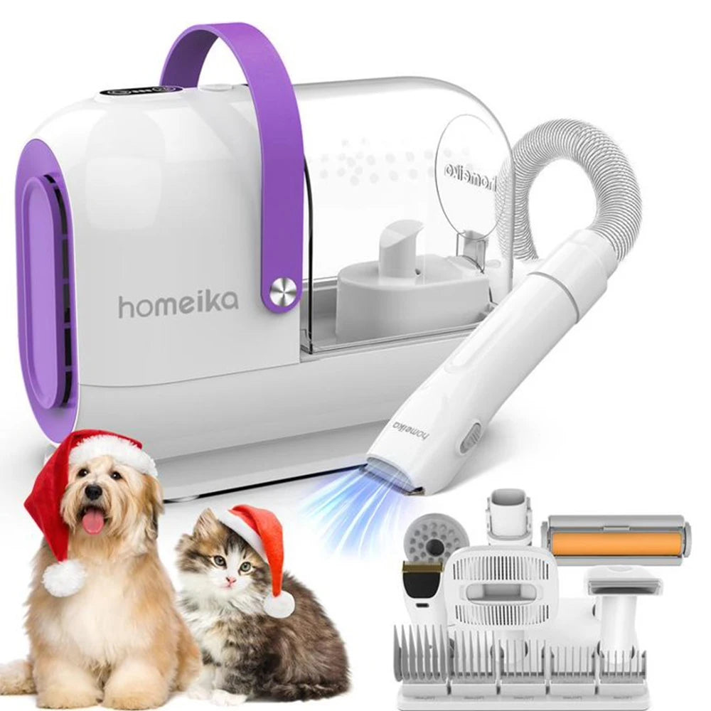 Homeika Dog Grooming Kit Pet Vacuum for Hair Removal
