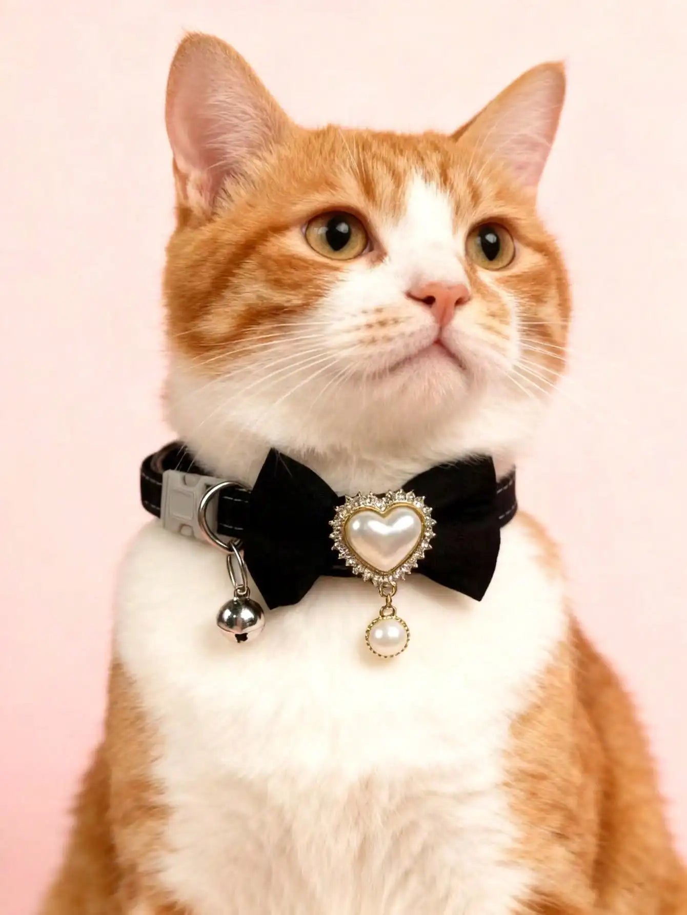 Silicone Bow Tie Pet Collar, Adjustable For Cat And Dog
