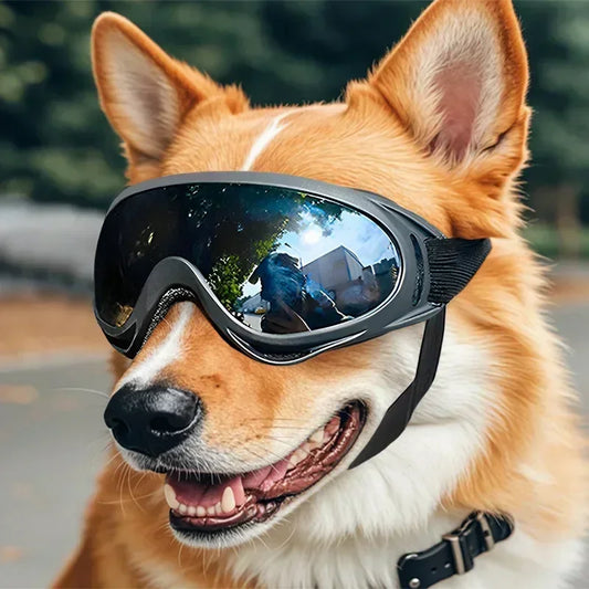NONECN Pet Goggles Adjustable Anti UV Glare Windproof Sunglasses