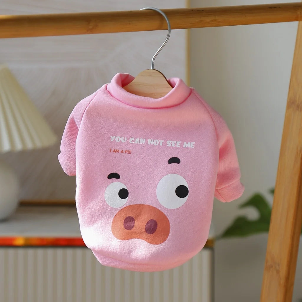 Pet Clothes Cartoon Sweater Dog Shirt Autumn And Winter Cat And Dog Pullover Sweater