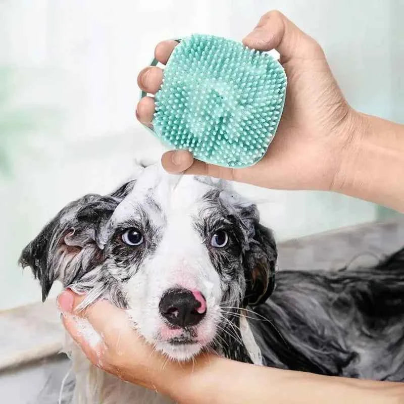 Multifunctional Bath Massage Brush for Dogs And Cats Soft Safety Silicone Puppy Grooming Tool Big Dog Cat Pet Accessories
