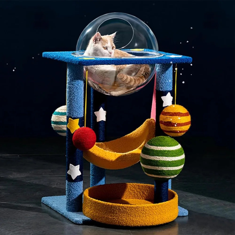 Pet Harmony Supplies Planet Themed Cat Tree Multi Level