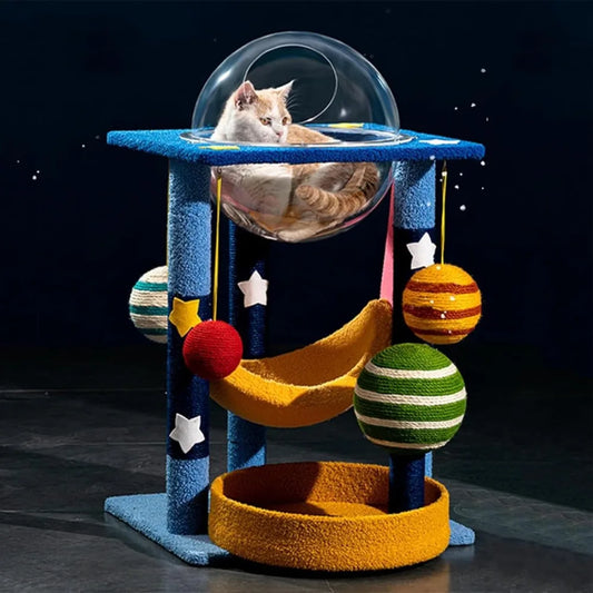 Pet Harmony Supplies Planet Themed Cat Tree Multi Level