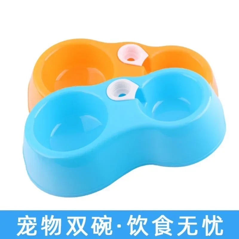 Dual Port Dog Automatic Water Dispenser Feeder Utensils Bowl Cat Drinking Fountain Food Dish Pet Bowl Cats Pet Dogs Pet Feeder