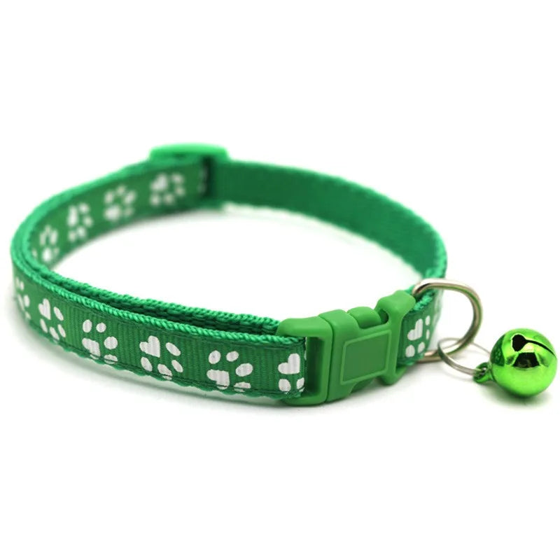 Noned Heart Charm Cat Collar With Bell And Soft Velvet