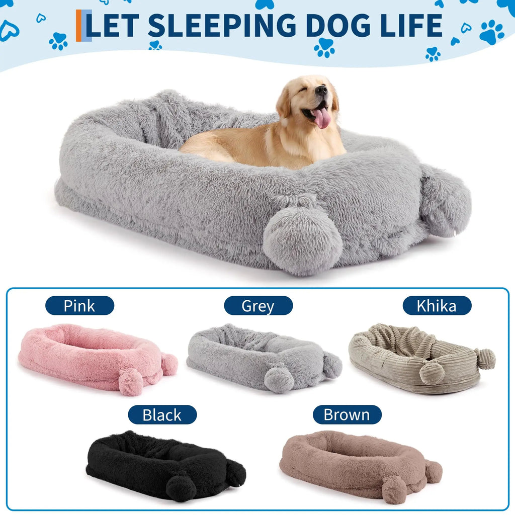HiMISSCN Dog Bed for Adults and Pets With Removable Cover