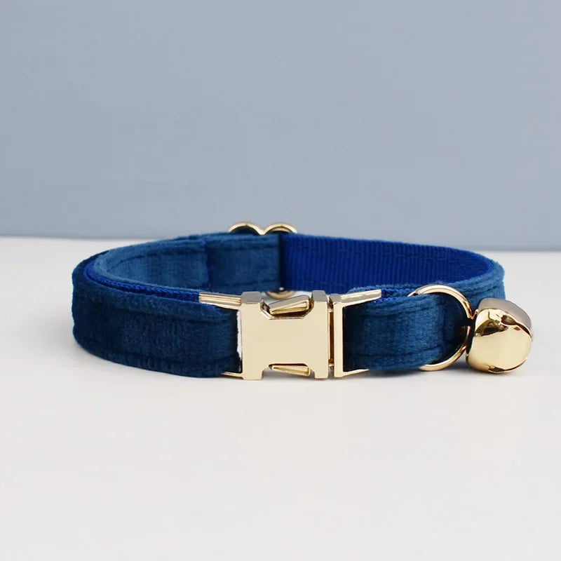 NONED Bowknot Cat Collar With Bell Engraving ID Tag