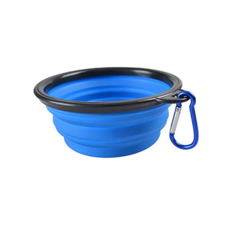 Portable Pet Food Bowl Collapsible Silicone TPR Travel Water Bowl