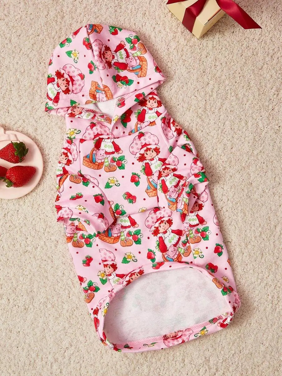 Rainbow Cloud Bear Print Pet Hoodie Sweatshirt for Dogs and Cats