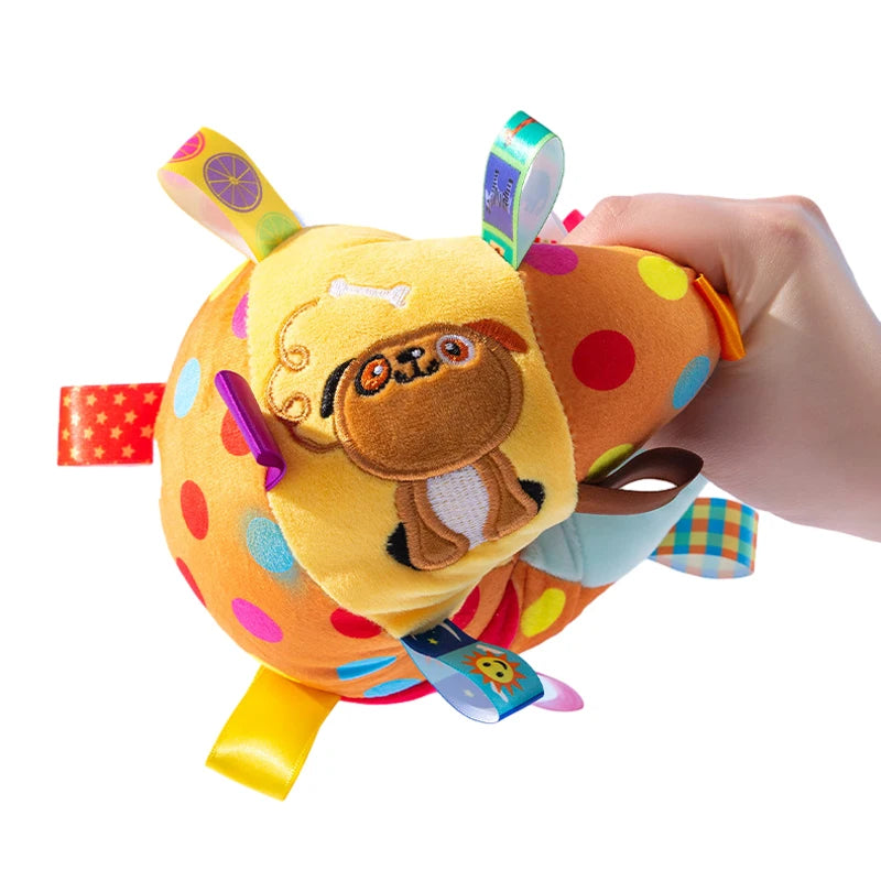 Aggressive Chewers Interactive Ball Dog Toy With Plush Handle