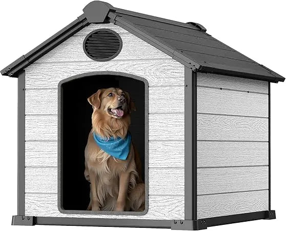 Outdoor Weatherproof Insulated Igloo Dog House For All Weather Use