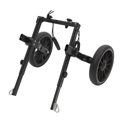 Adjustable Aluminum Alloy 2-Wheel Dog Wheelchair, Hind Leg Support Pet Rehabilitation Walking Aid Trolley, Supports Dogs Up to 65kg XXL /L for Injured, Paralyzed, Arthritic Dogs