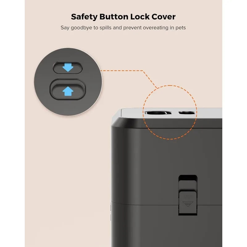 Smart Pet Feeder Automatic 2L Cat Feeder Dog Slow Food Machine with Time Quantitative Automatic Cat Food Dispenser Cat Dog Bowl